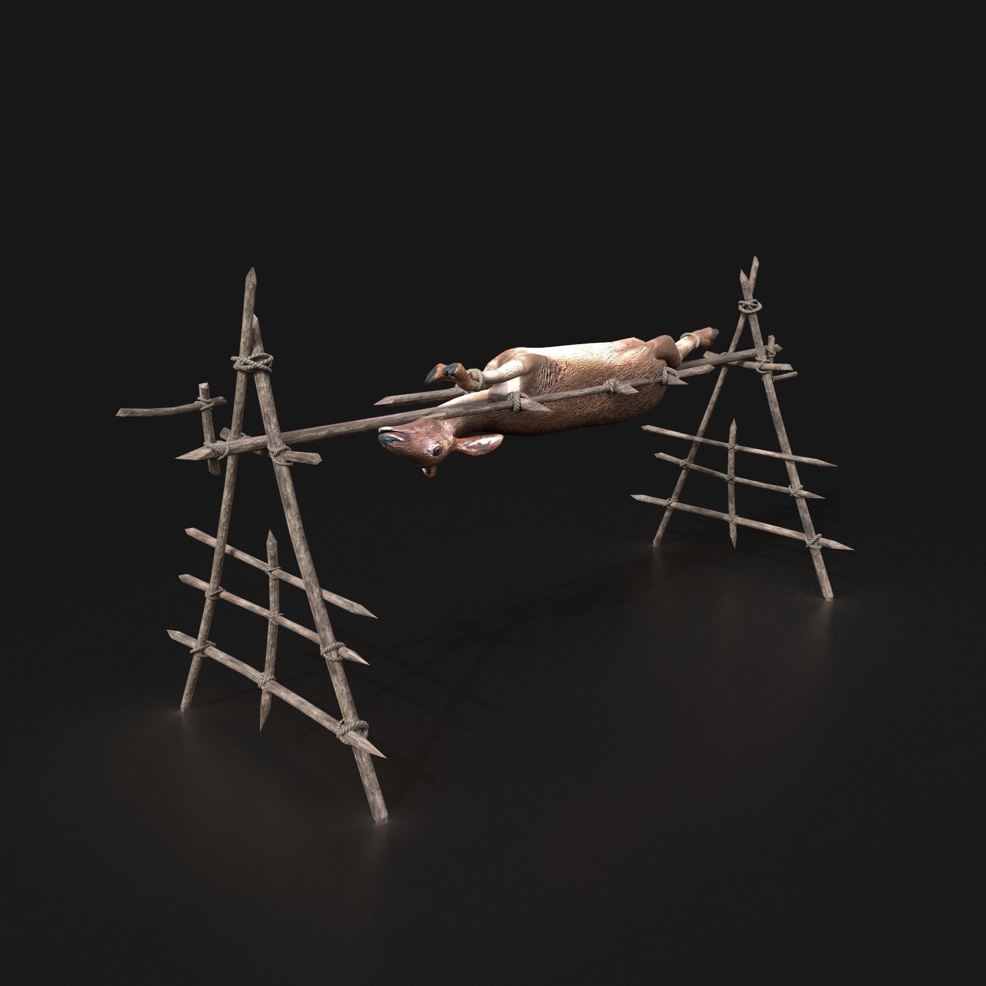 Orc Camp Primal Men Hunter Ancient Huts Builder Pack AAA NEXTGEN Low-poly 3D model_78