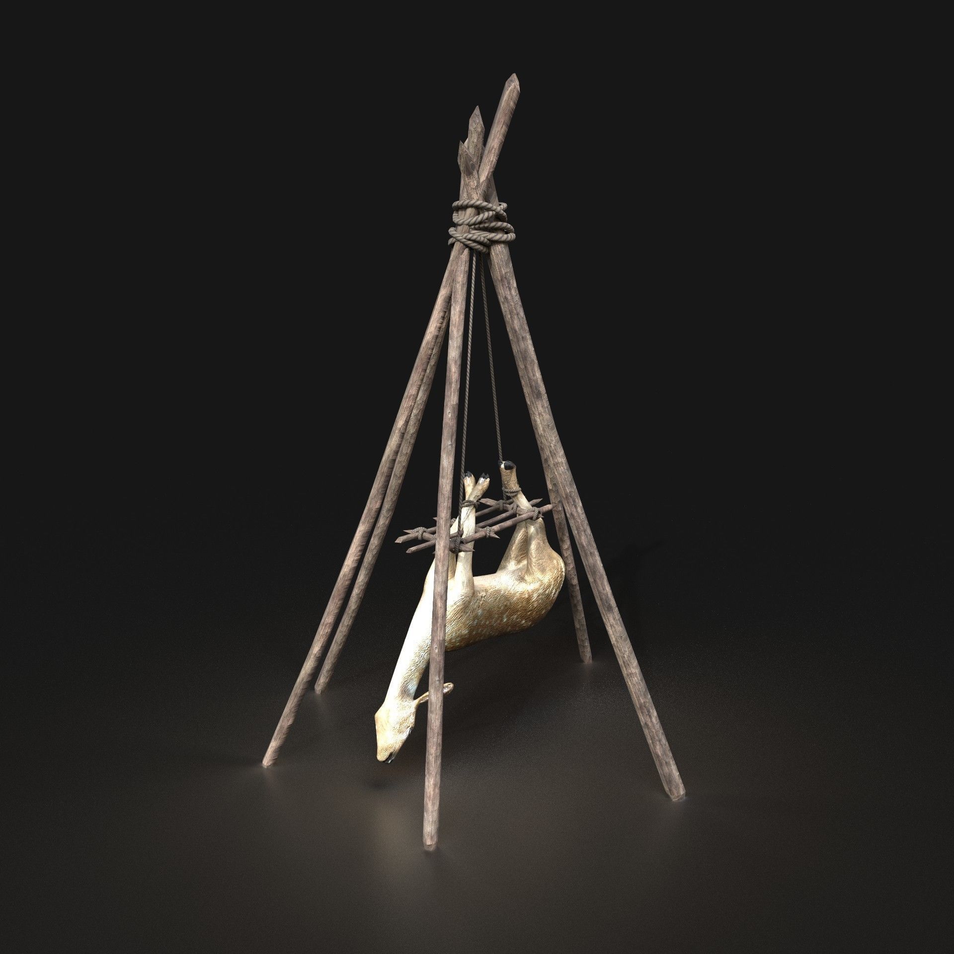 Orc Camp Primal Men Hunter Ancient Huts Builder Pack AAA NEXTGEN Low-poly 3D model_56