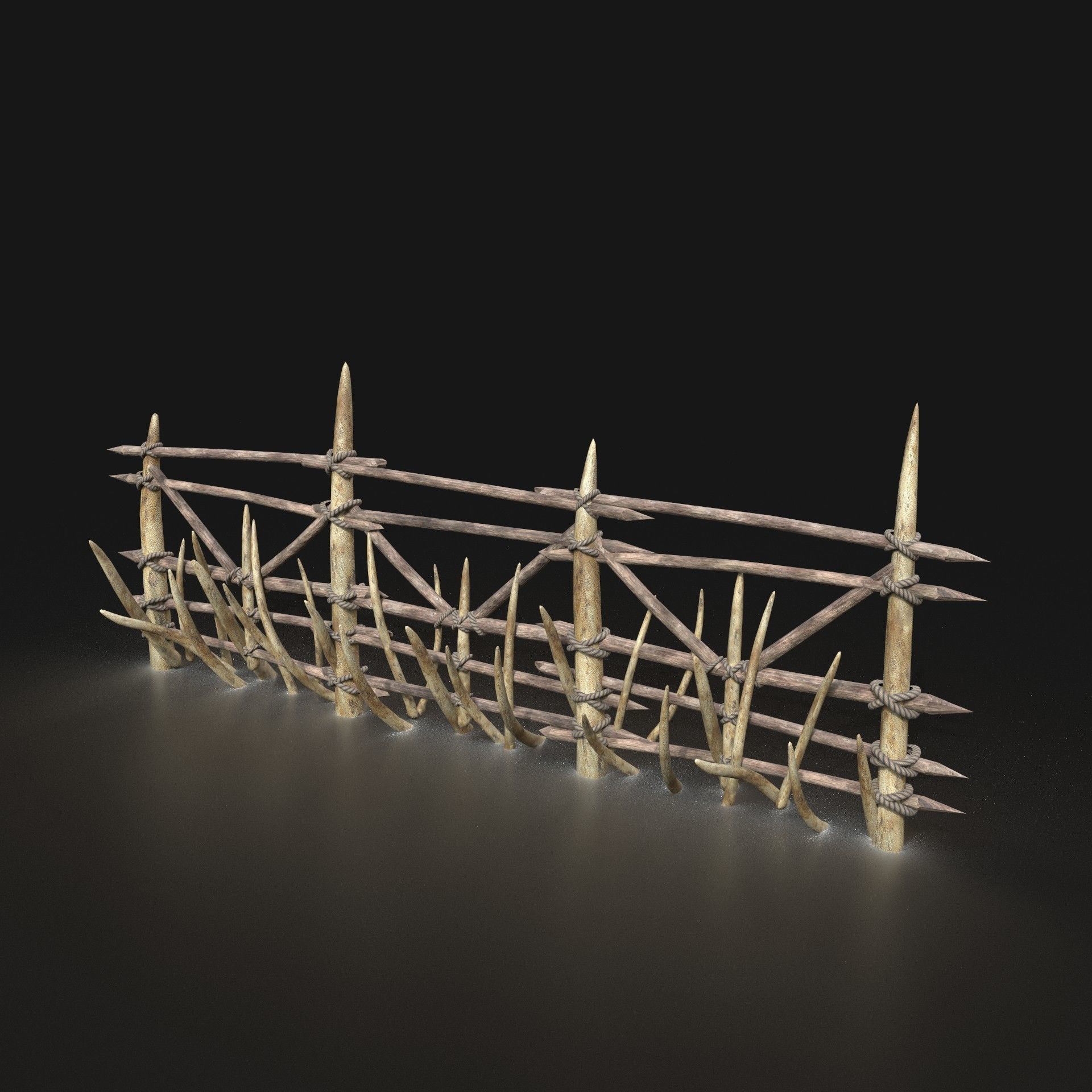 Orc Camp Primal Men Hunter Ancient Huts Builder Pack AAA NEXTGEN Low-poly 3D model_103