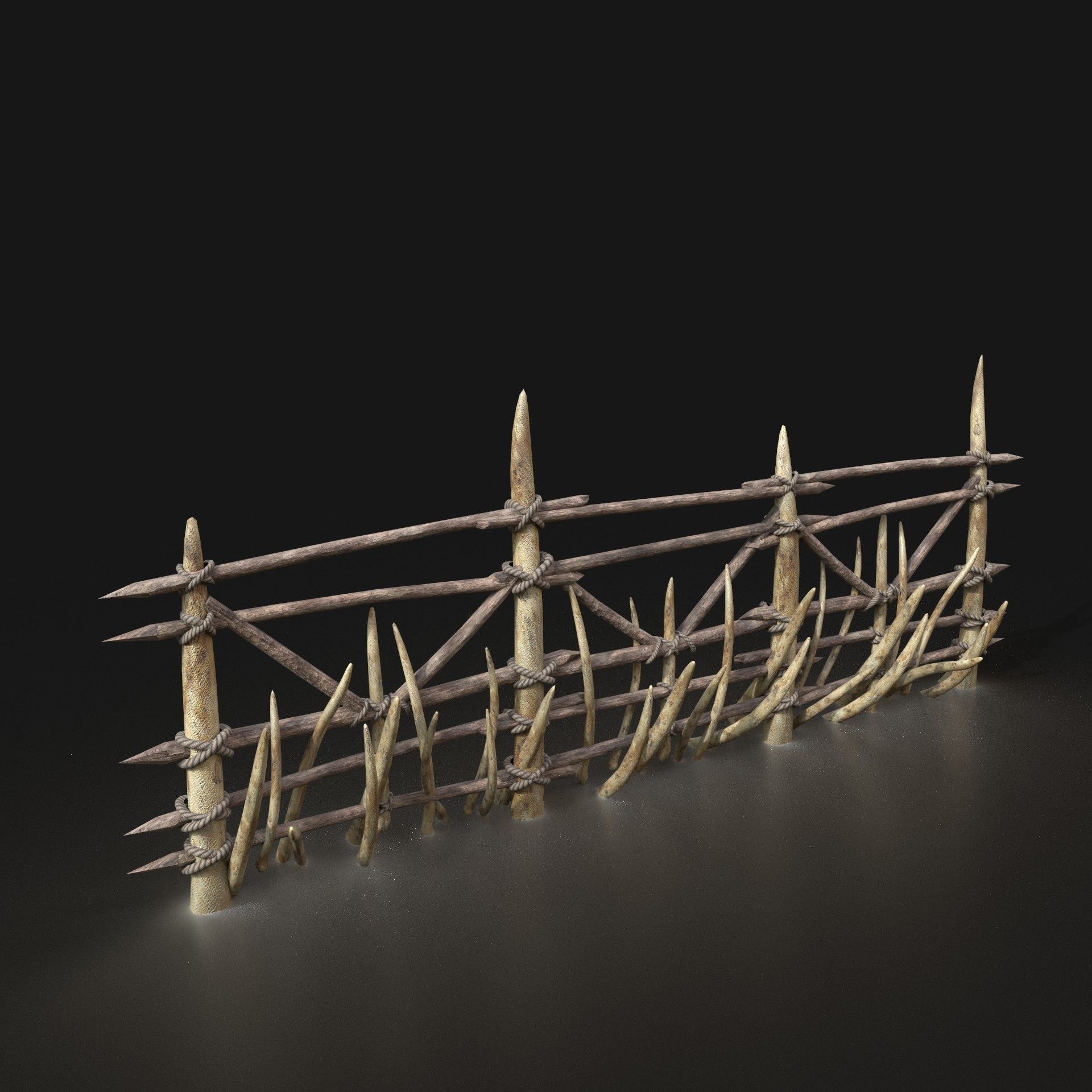 Orc Camp Primal Men Hunter Ancient Huts Builder Pack AAA NEXTGEN Low-poly 3D model_101