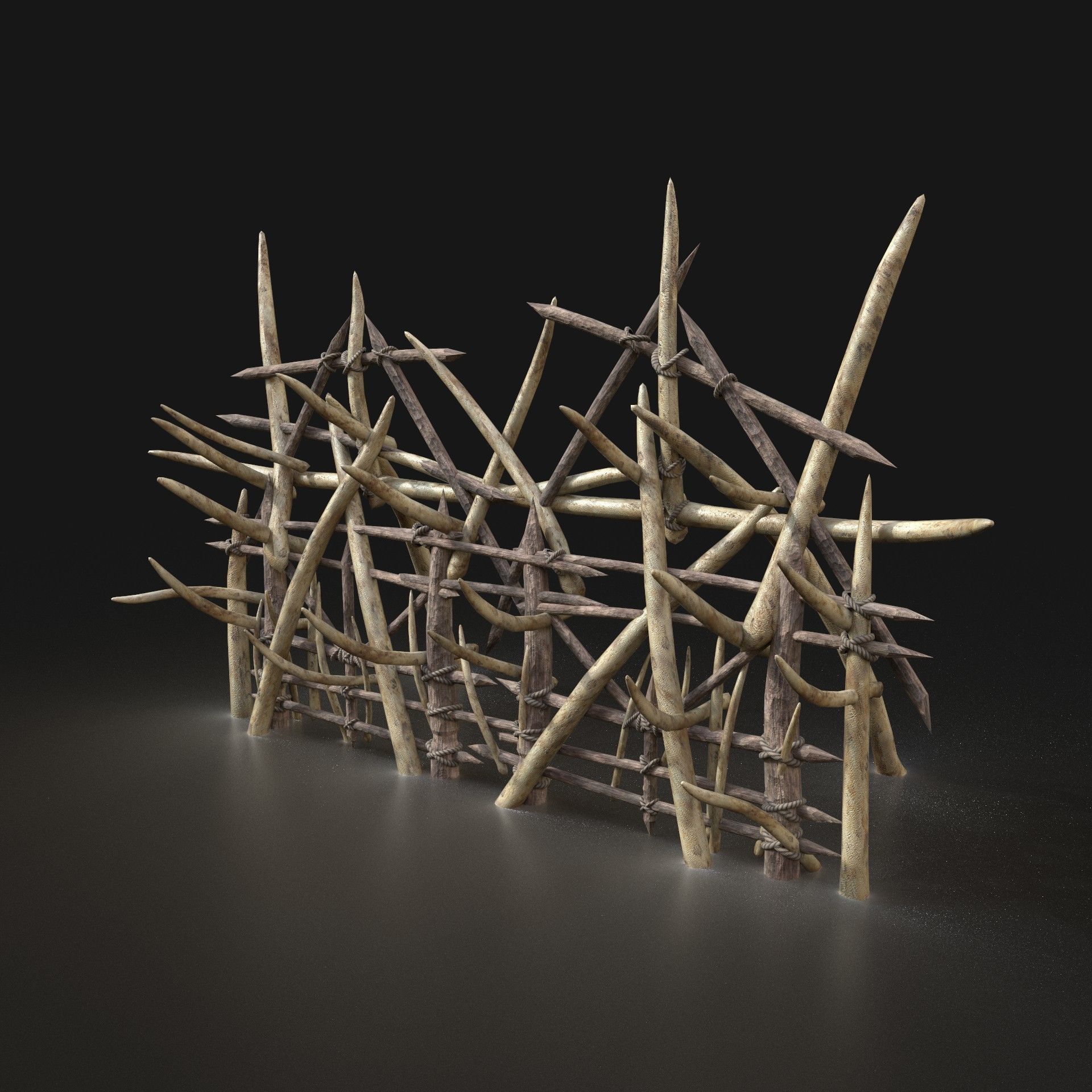 Orc Camp Primal Men Hunter Ancient Huts Builder Pack AAA NEXTGEN Low-poly 3D model_107