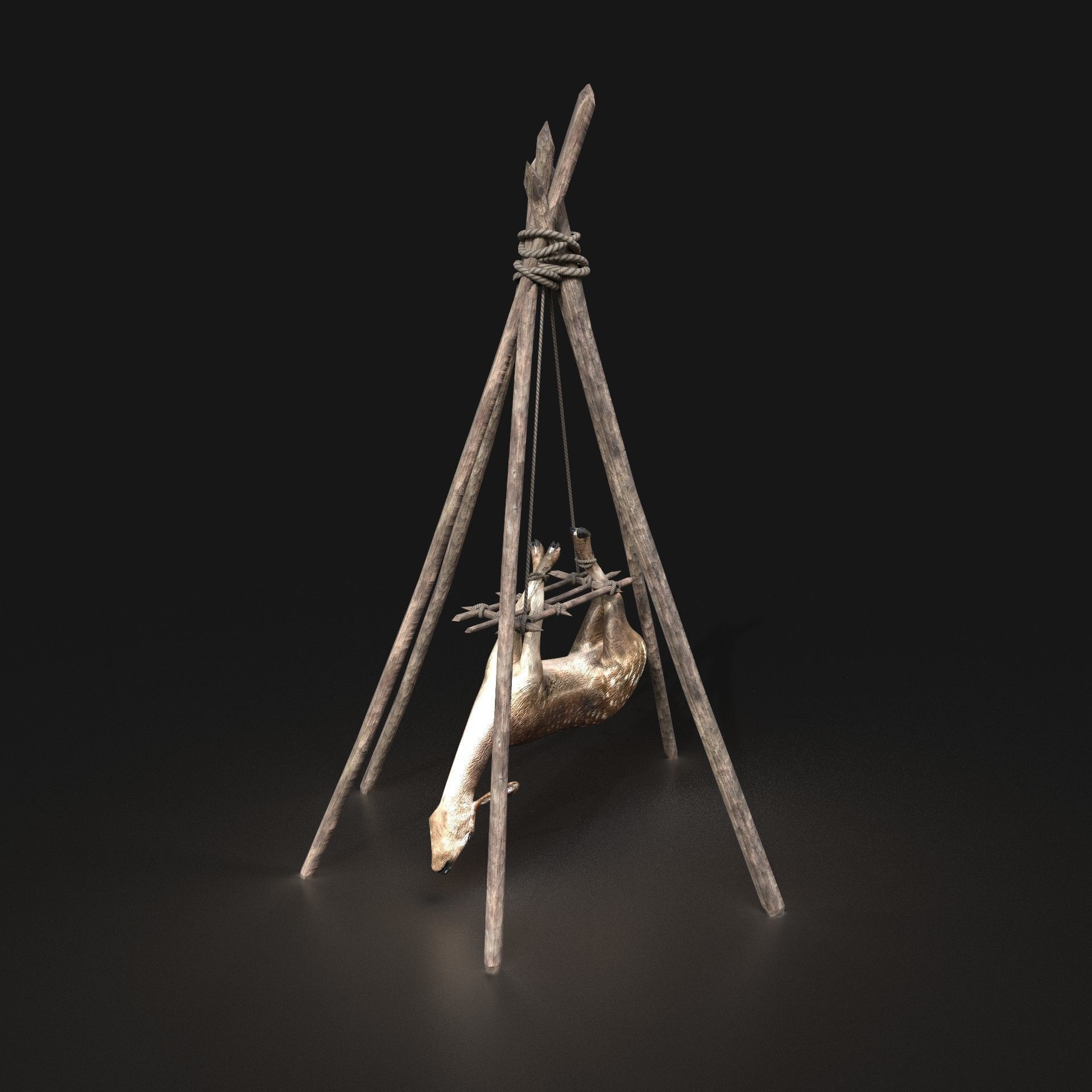 Orc Camp Primal Men Hunter Ancient Huts Builder Pack AAA NEXTGEN Low-poly 3D model_55