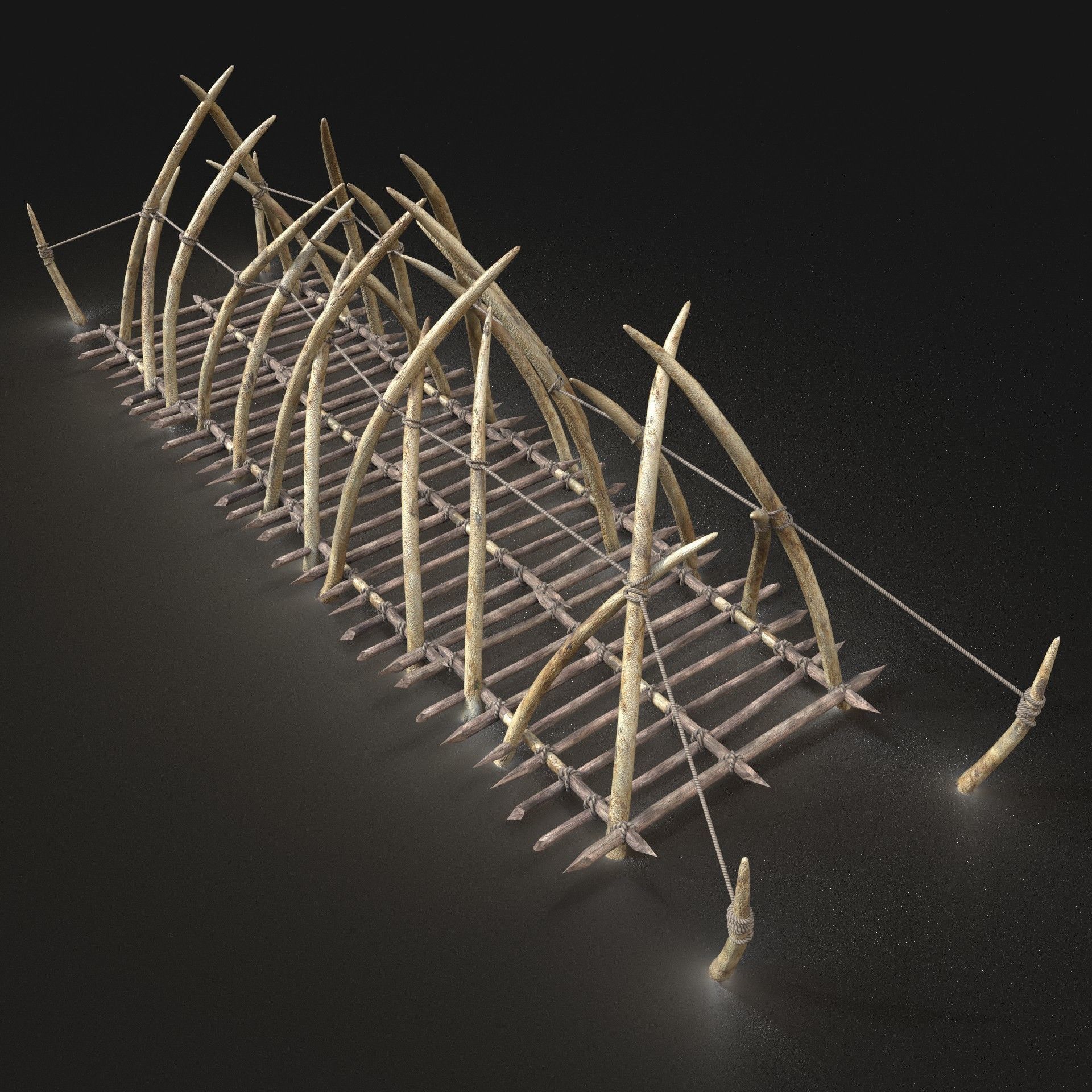 Orc Camp Primal Men Hunter Ancient Huts Builder Pack AAA NEXTGEN Low-poly 3D model_88