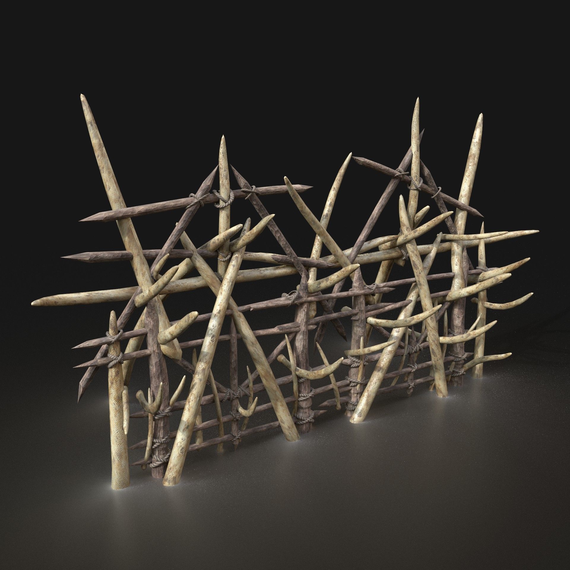 Orc Camp Primal Men Hunter Ancient Huts Builder Pack AAA NEXTGEN Low-poly 3D model_110