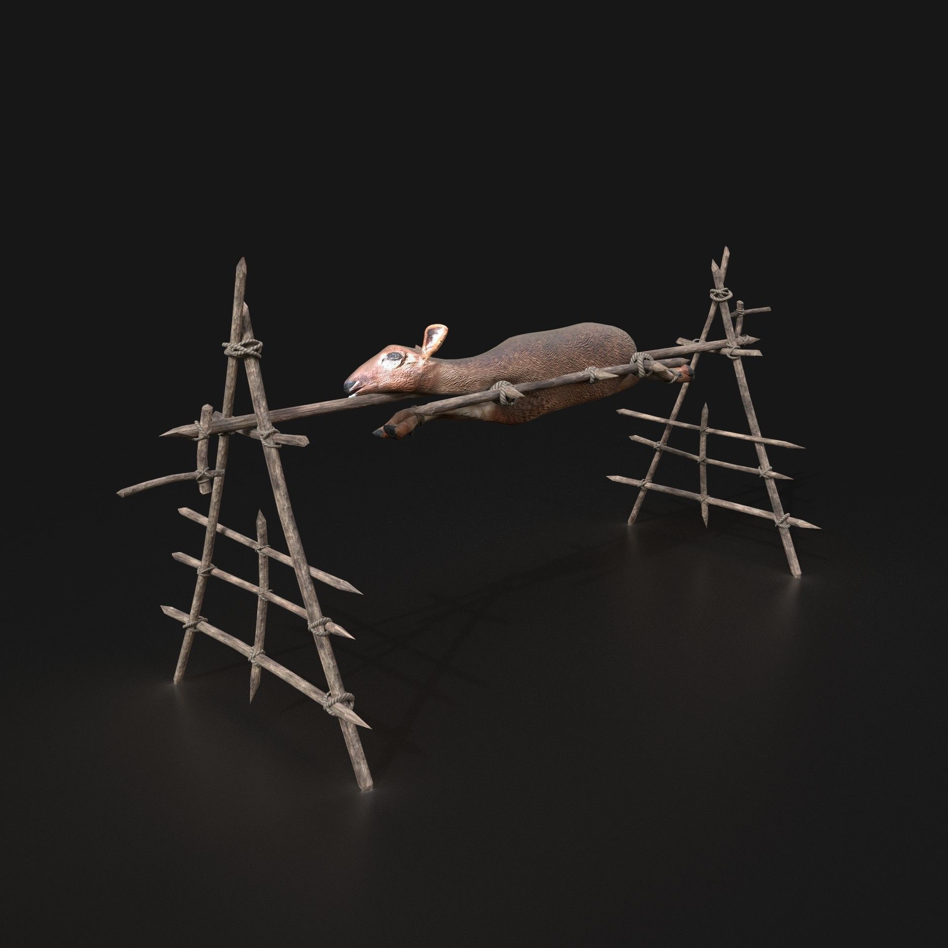 Orc Camp Primal Men Hunter Ancient Huts Builder Pack AAA NEXTGEN Low-poly 3D model_76