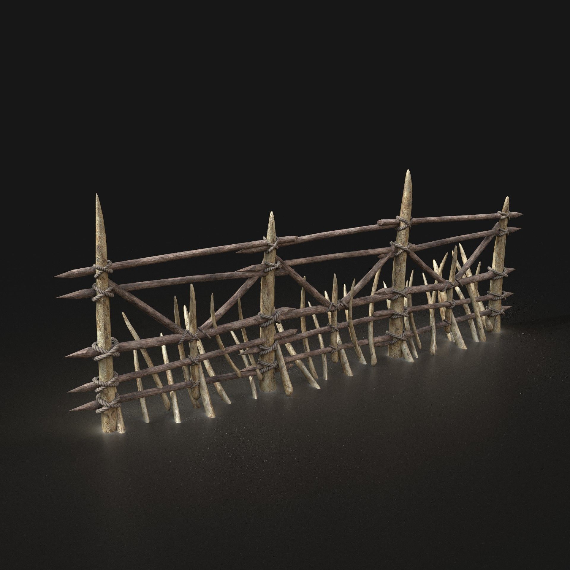 Orc Camp Primal Men Hunter Ancient Huts Builder Pack AAA NEXTGEN Low-poly 3D model_104