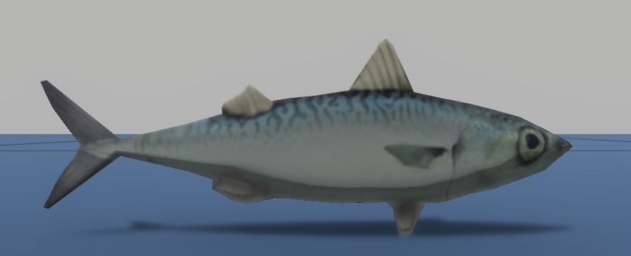 7 Fish Pack with Fish Fillet Knife Low-poly 3D model_1