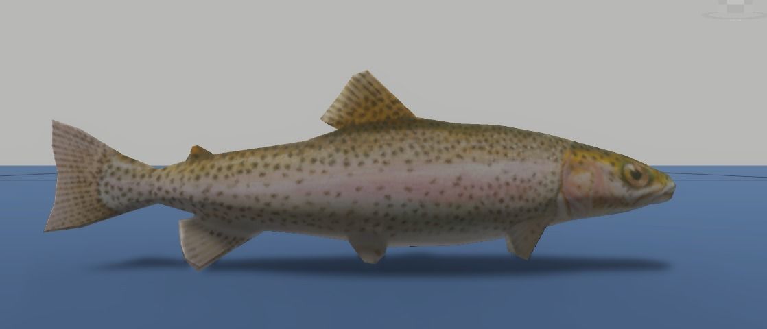 7 Fish Pack with Fish Fillet Knife Low-poly 3D model_2