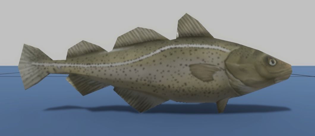 7 Fish Pack with Fish Fillet Knife Low-poly 3D model_5