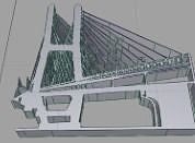 china structure of bridge 3D model