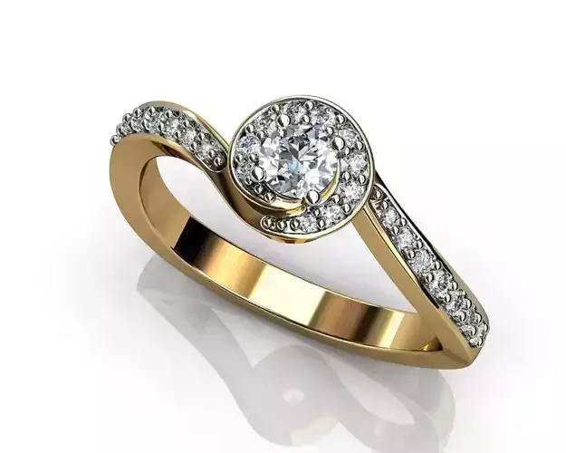 Pave Engagement Rings