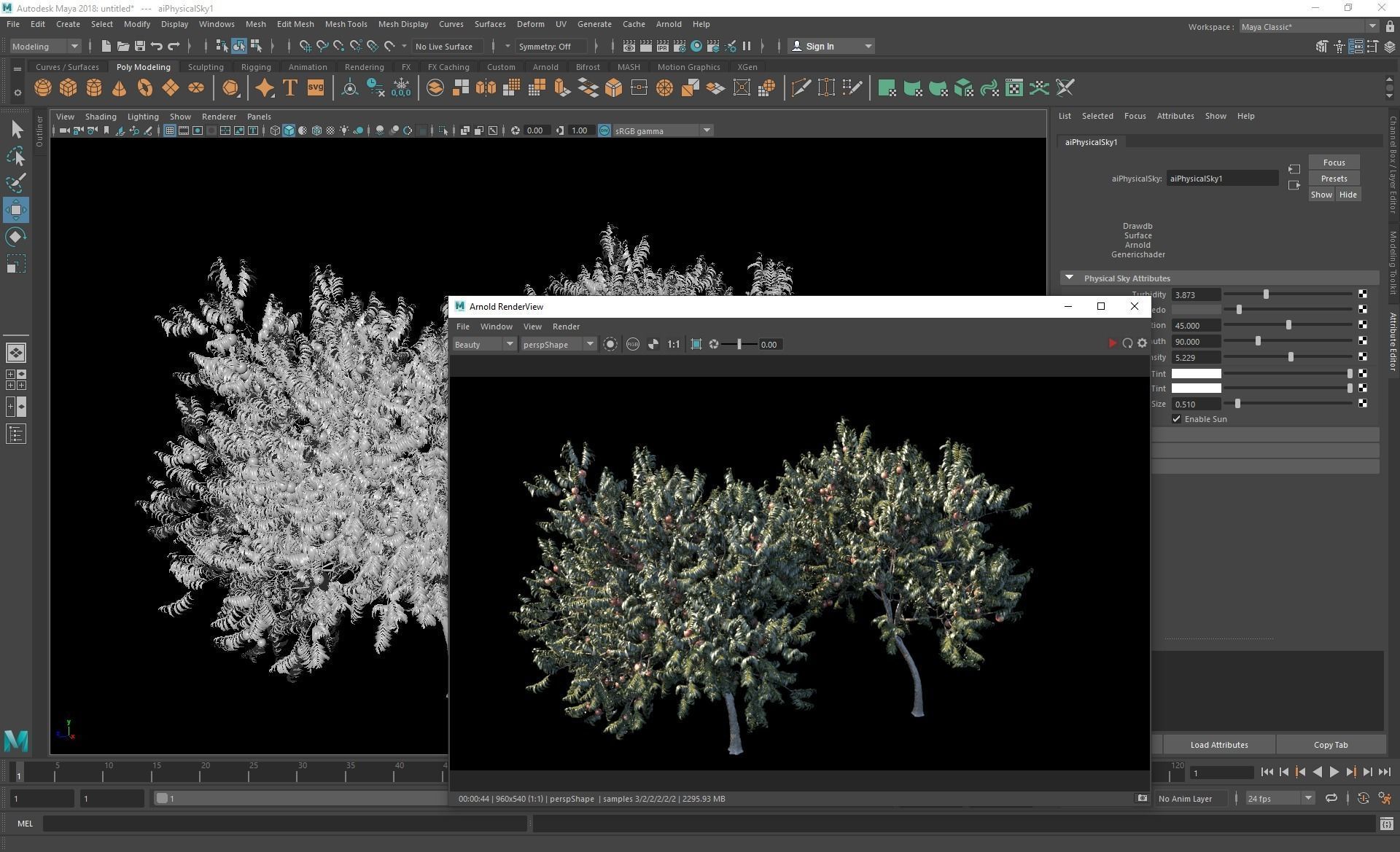 New Plant High detail Amygdalus Persica Peach 3D model_7