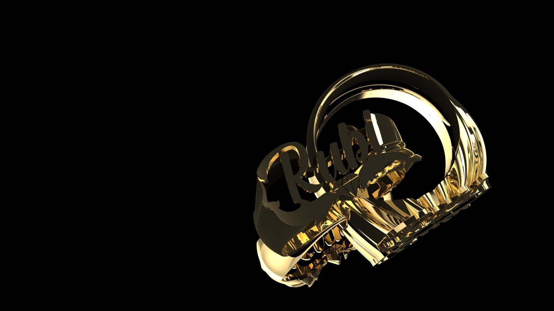 ring name rubi 3D print model_4