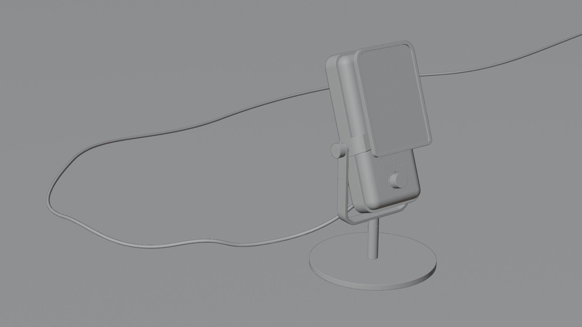 Microphone phone on table 3D model_13