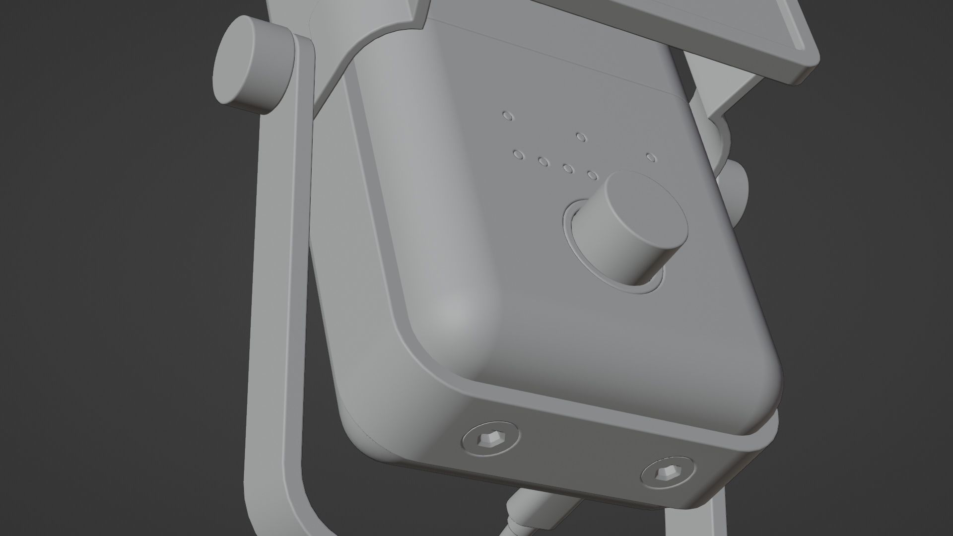 Microphone phone on table 3D model_11