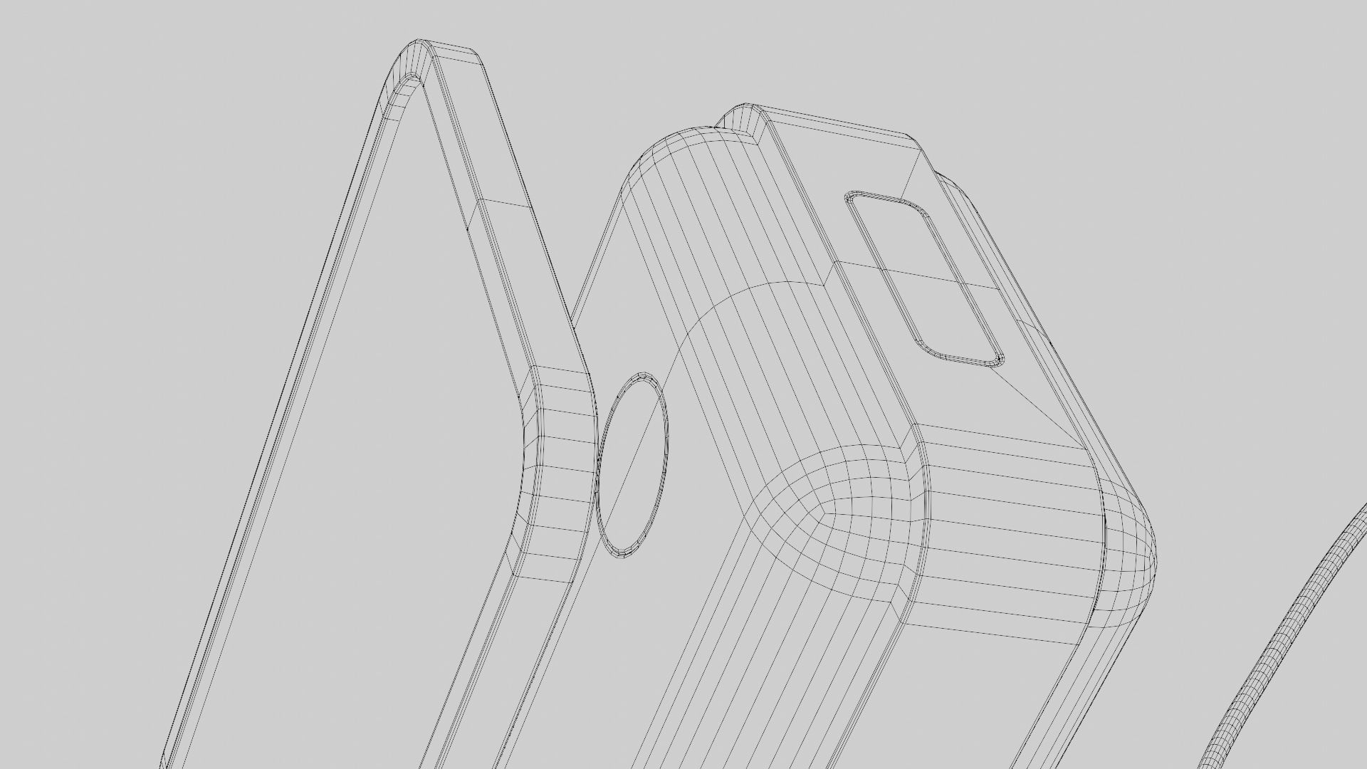 Microphone phone on table 3D model_9