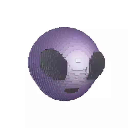 Voxel Alien Head v1 006