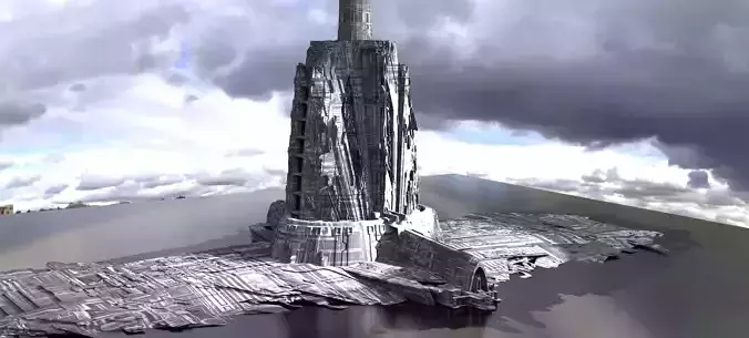 Sci-Fi City Organic tech shrine Kit bash 3