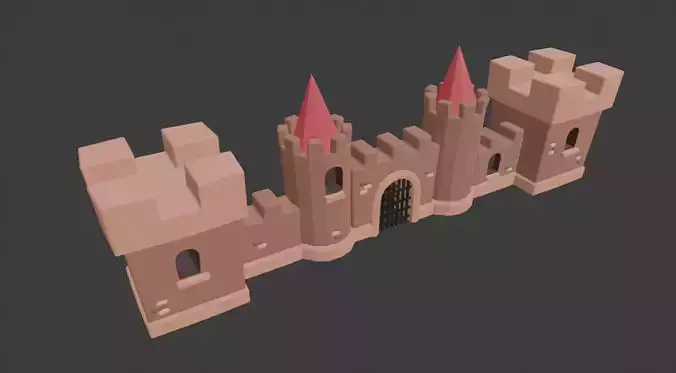 Lowpoly Castle Model