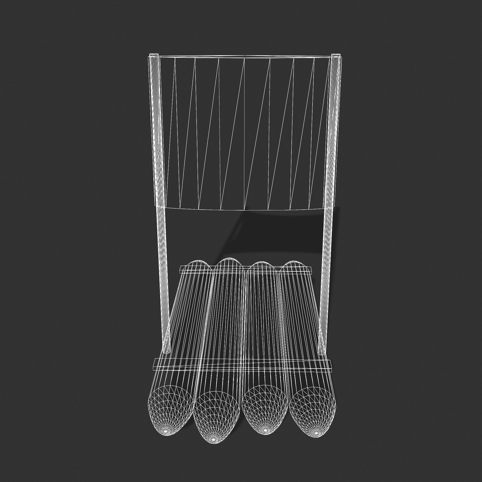 Sail Raft Low-poly 3D model_18