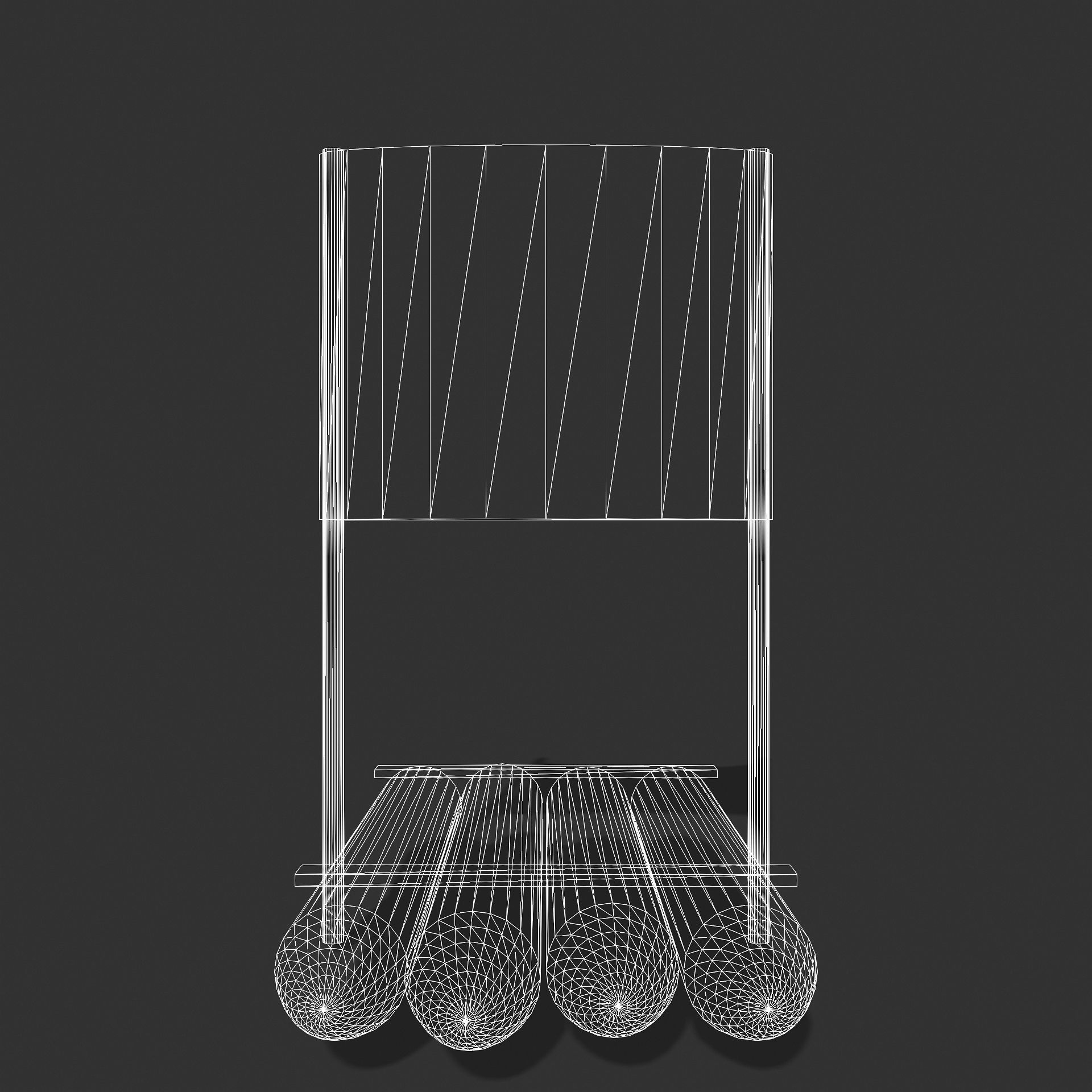 Sail Raft Low-poly 3D model_13