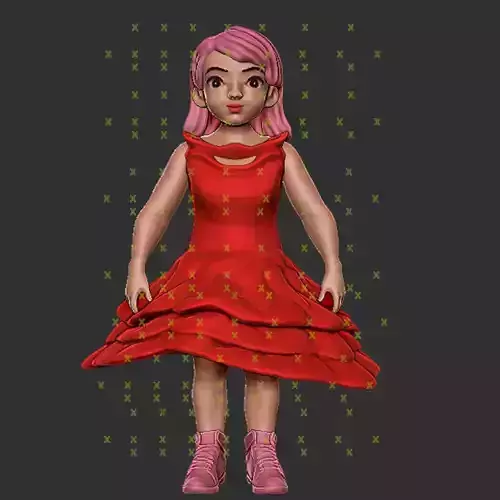 Little Girl 3D Base Model