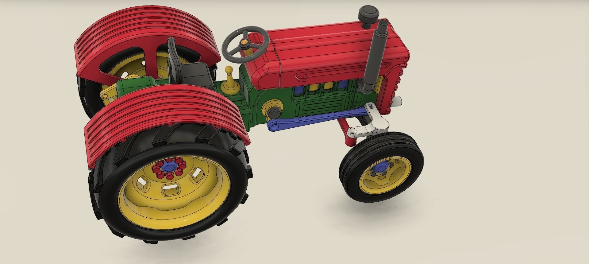 A TRACTOR WITH A ROTATING ENGINE 3D print model_12