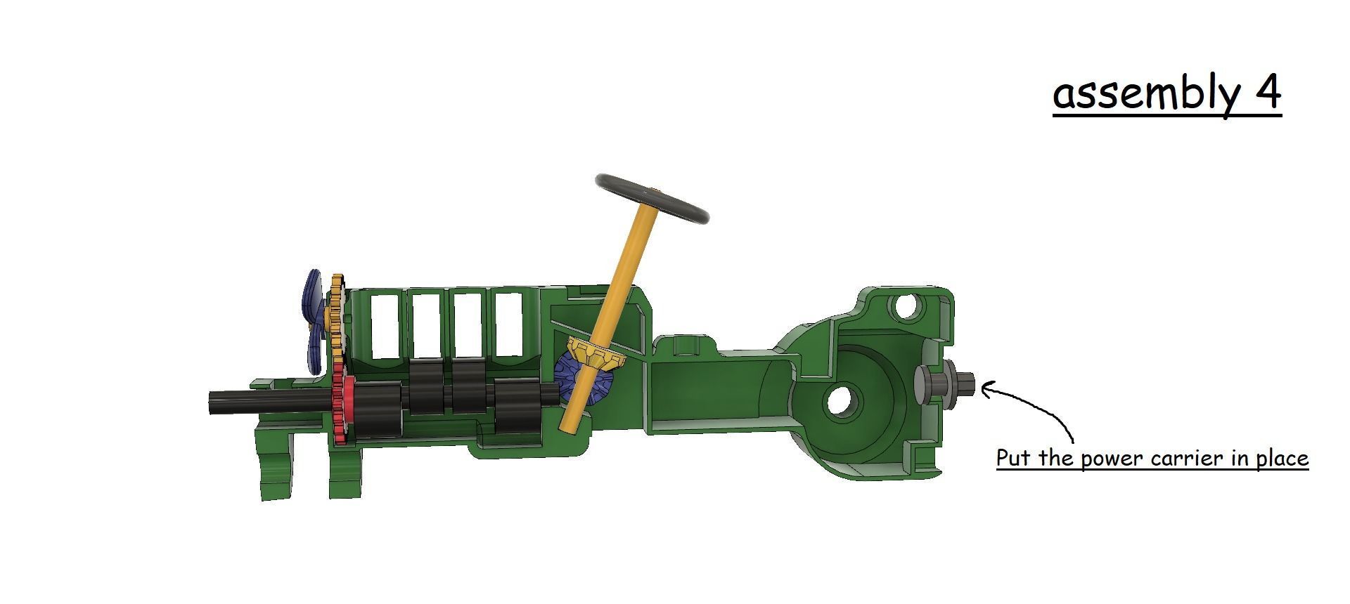 A TRACTOR WITH A ROTATING ENGINE 3D print model_18