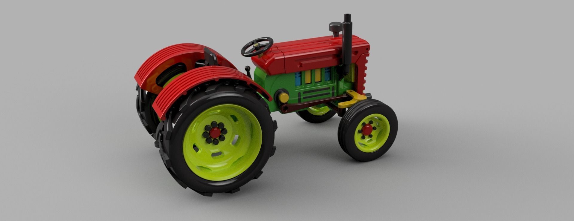 A TRACTOR WITH A ROTATING ENGINE 3D print model_6