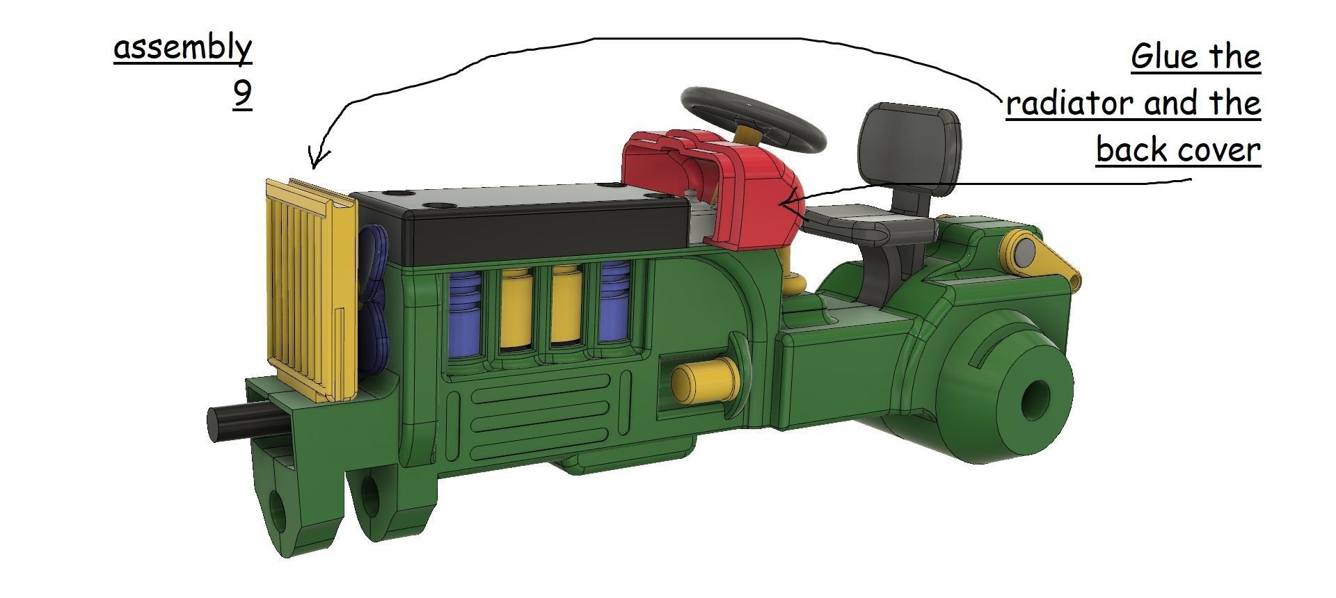 A TRACTOR WITH A ROTATING ENGINE 3D print model_23