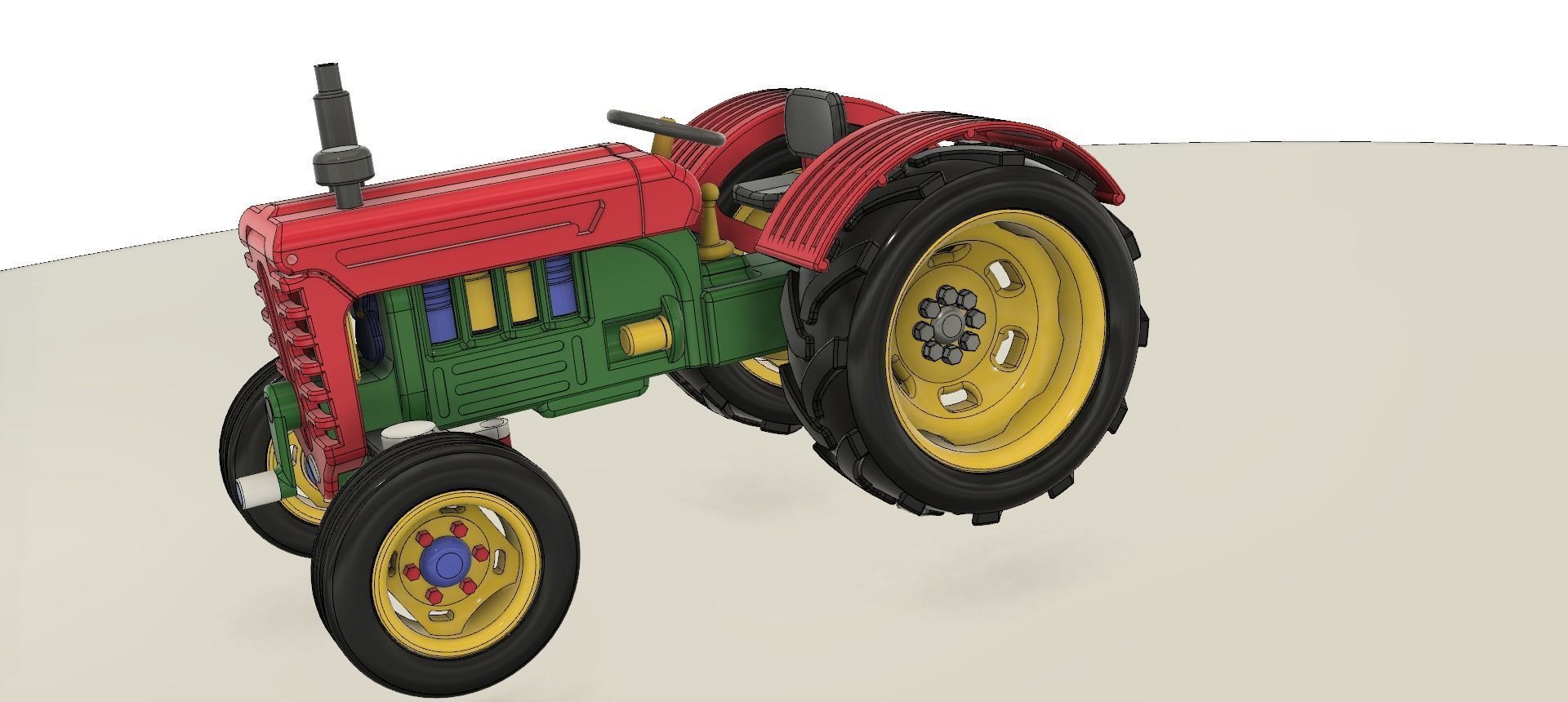 A TRACTOR WITH A ROTATING ENGINE 3D print model_13
