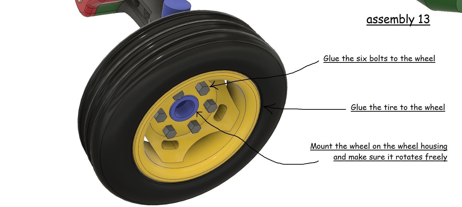 A TRACTOR WITH A ROTATING ENGINE 3D print model_27