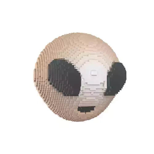 Voxel Alien Head v1 008