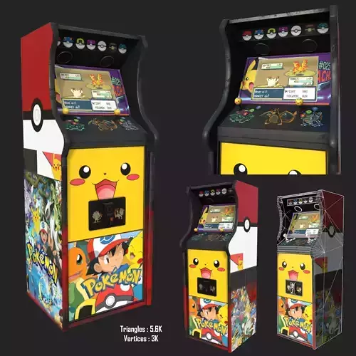 Arcade Machine retro Pokemon Theme Gameready  