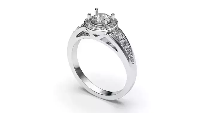 solitaire with ring sizes  9 part S76