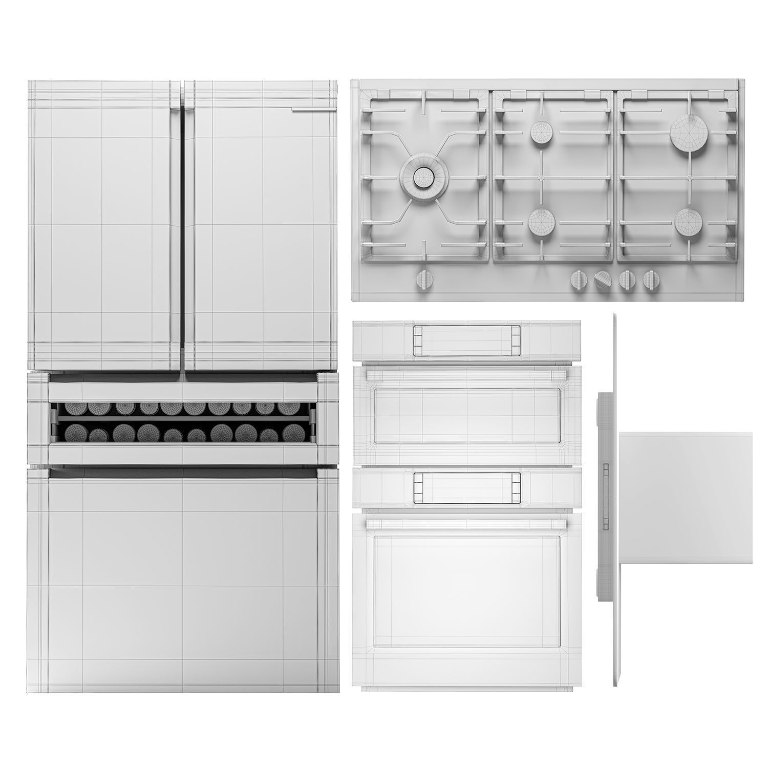 Bosch Appliances Set 3D model_5