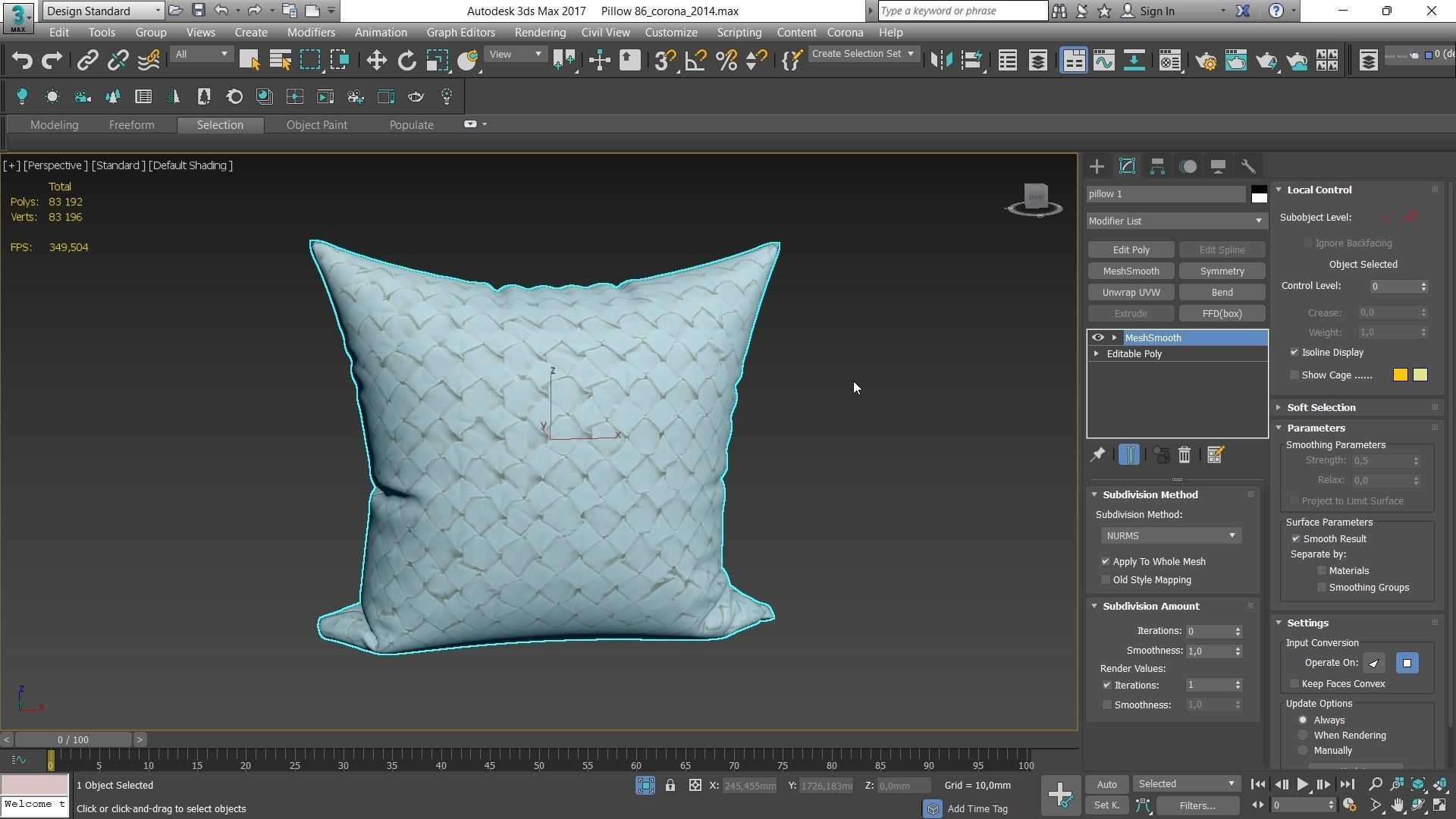 Decorative pillows Houzz set 086 3D model_10
