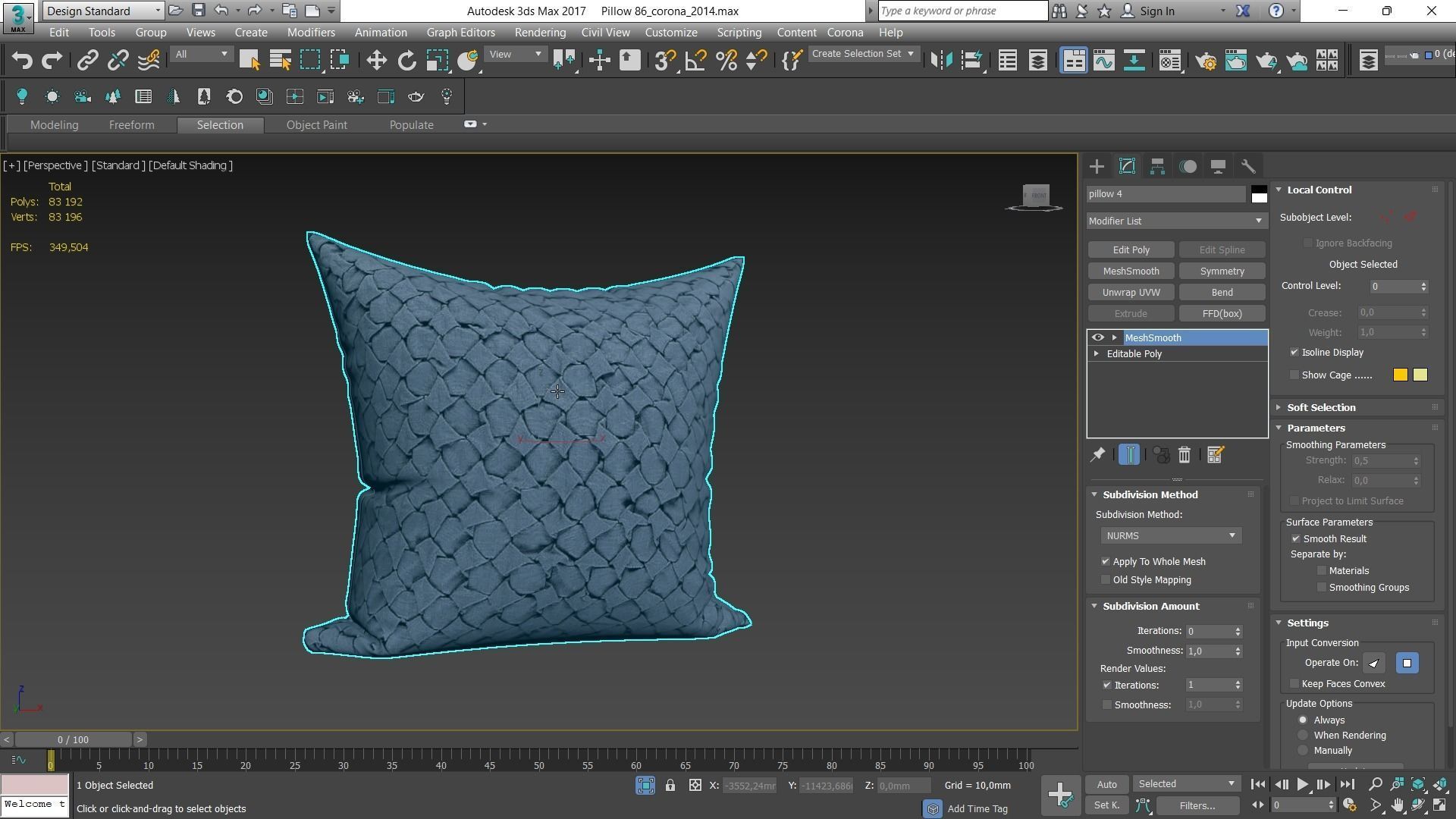 Decorative pillows Houzz set 086 3D model_15
