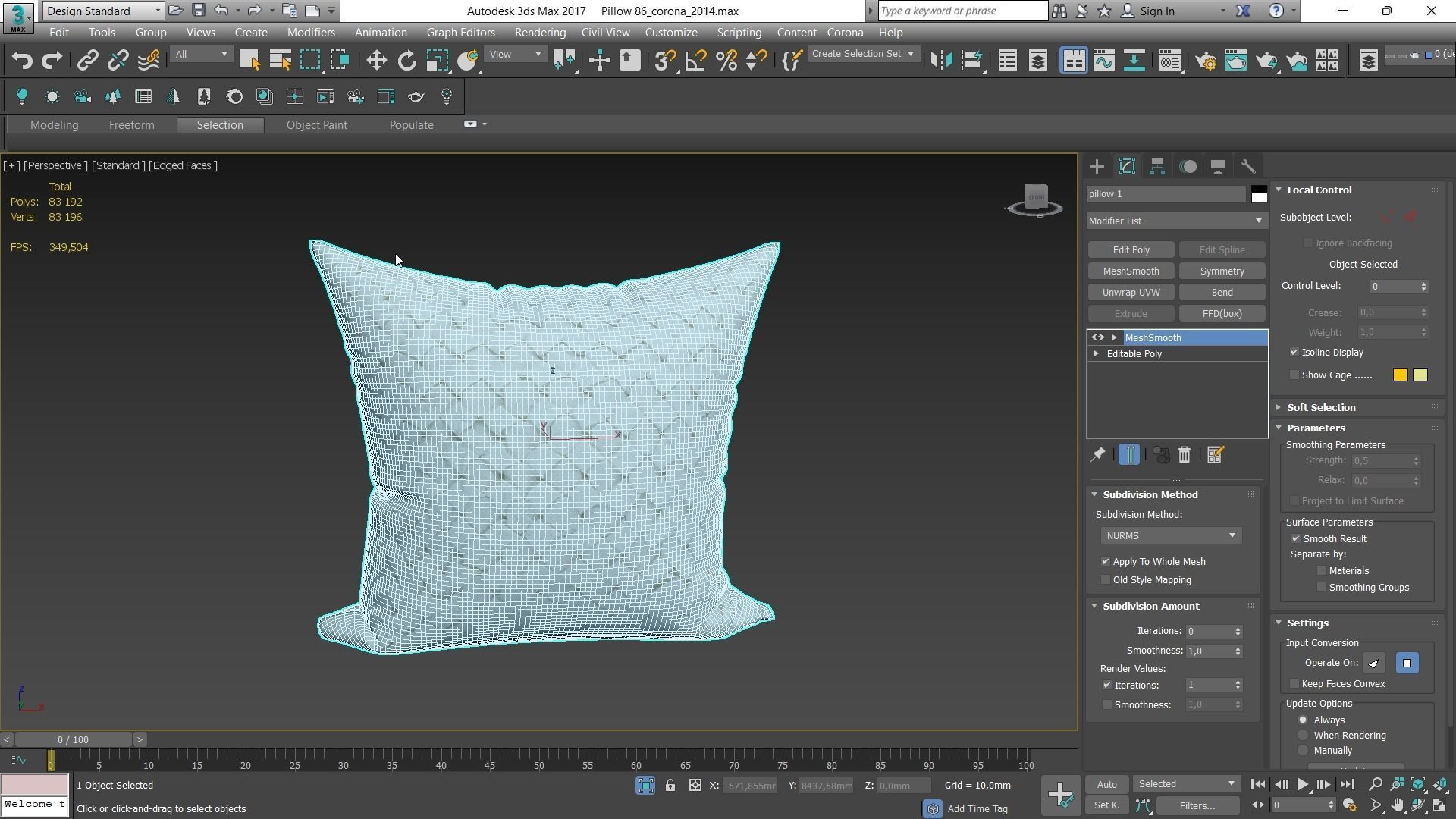 Decorative pillows Houzz set 086 3D model_12