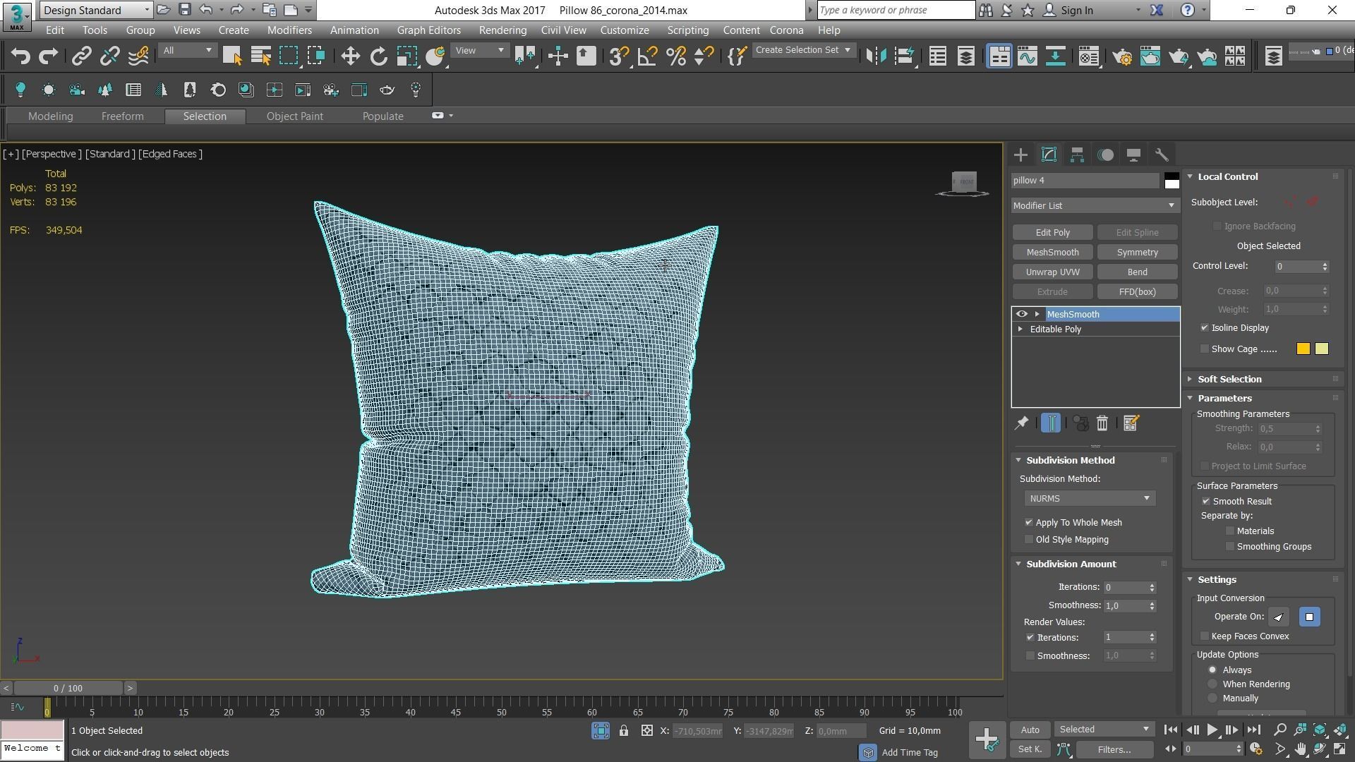 Decorative pillows Houzz set 086 3D model_16