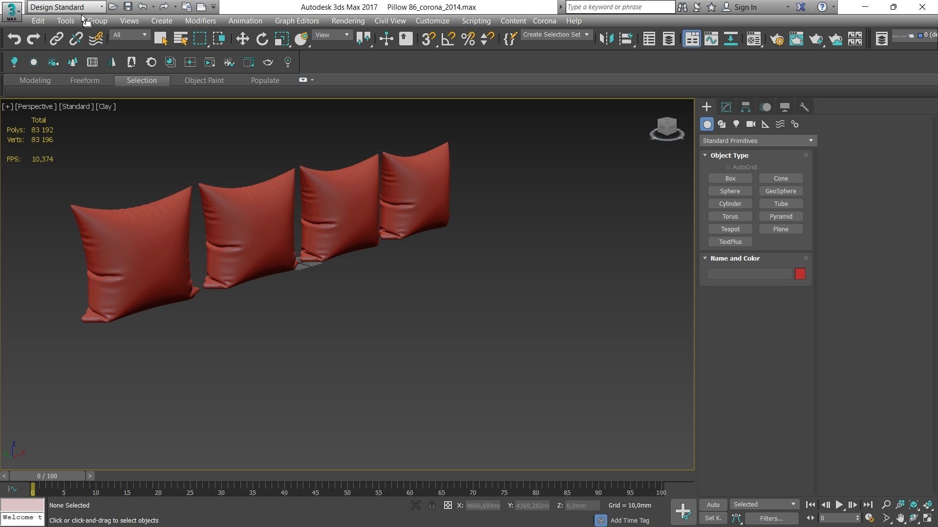 Decorative pillows Houzz set 086 3D model_4