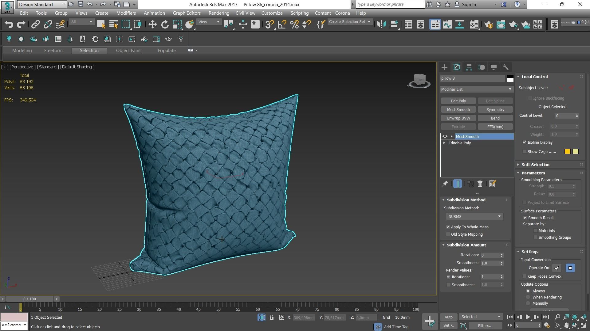 Decorative pillows Houzz set 086 3D model_11