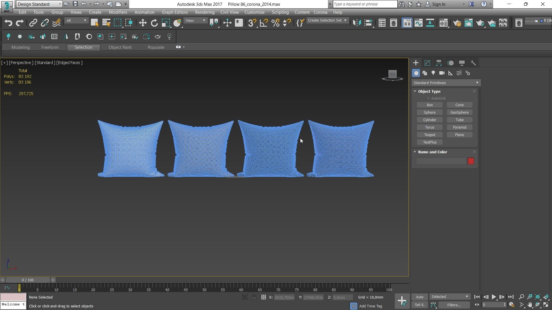 Decorative pillows Houzz set 086 3D model_5