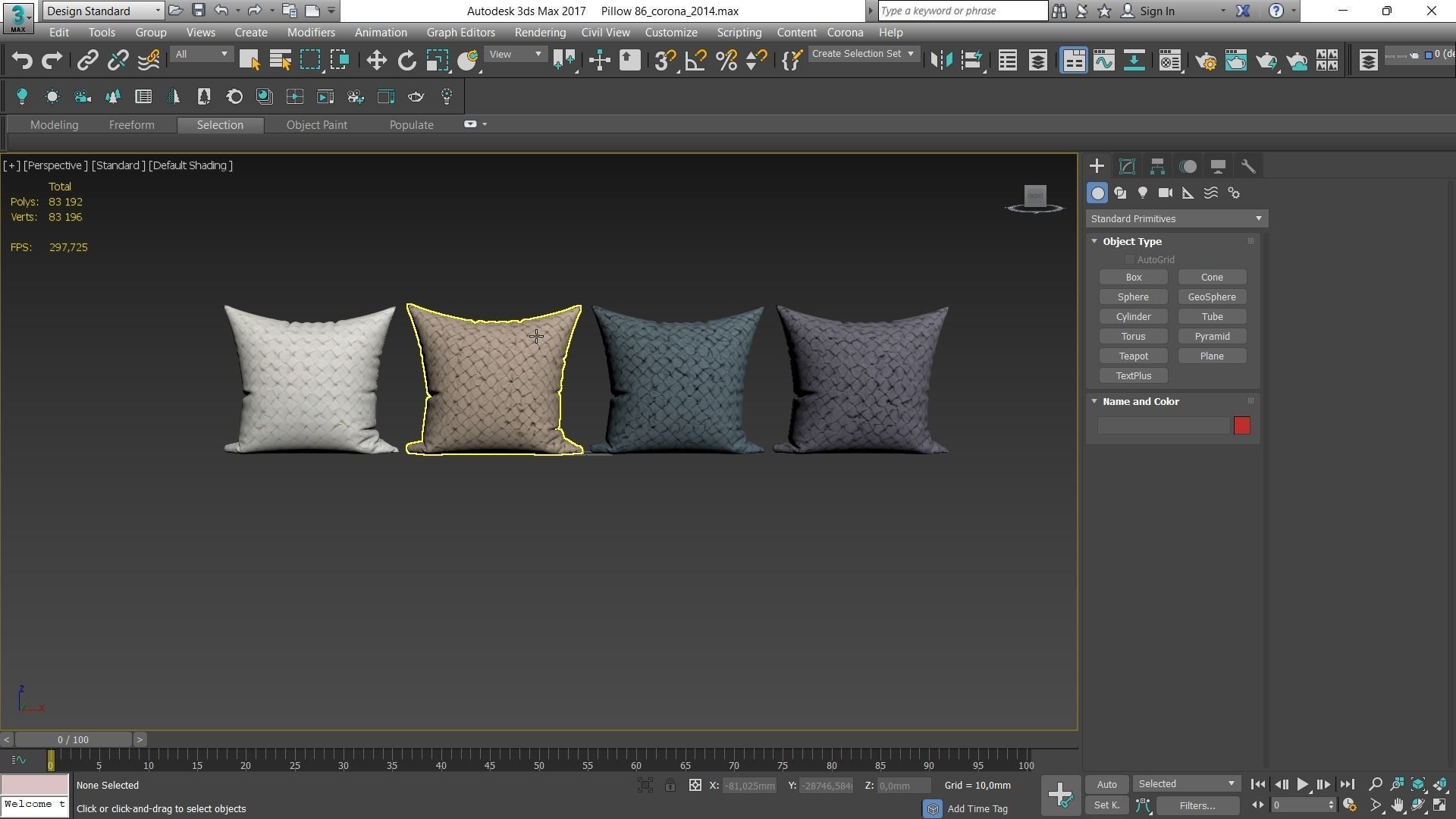Decorative pillows Houzz set 086 3D model_8