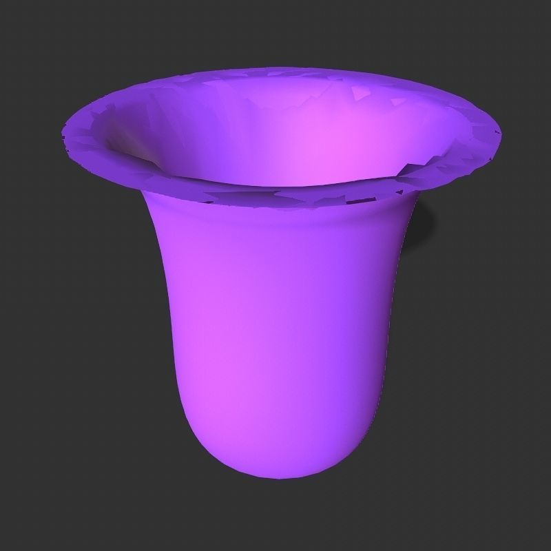 Low poly flowers collection mushroom Low-poly 3D model_2