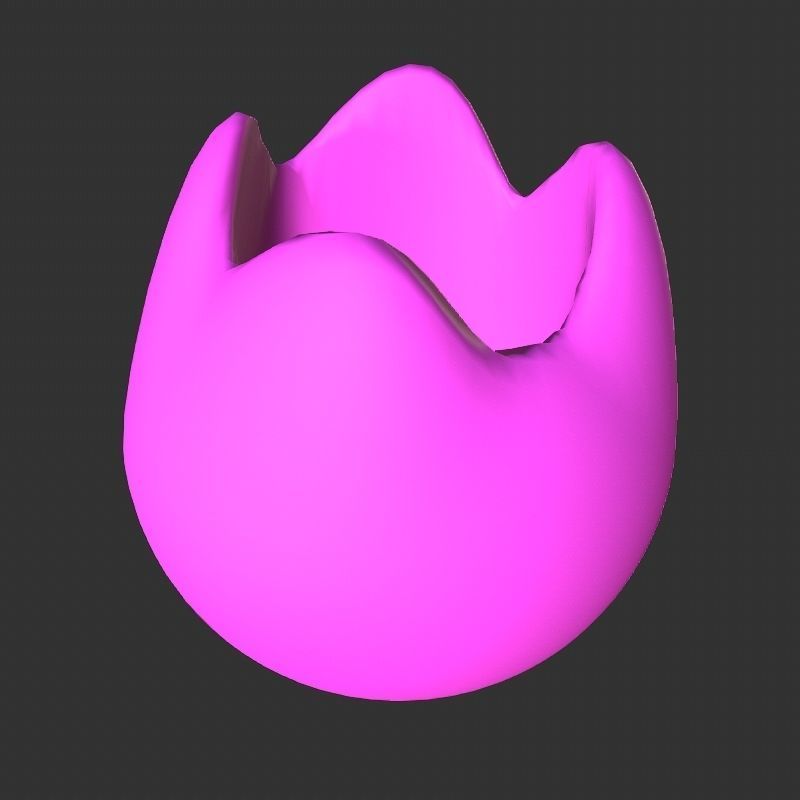 Low poly flowers collection mushroom Low-poly 3D model_15