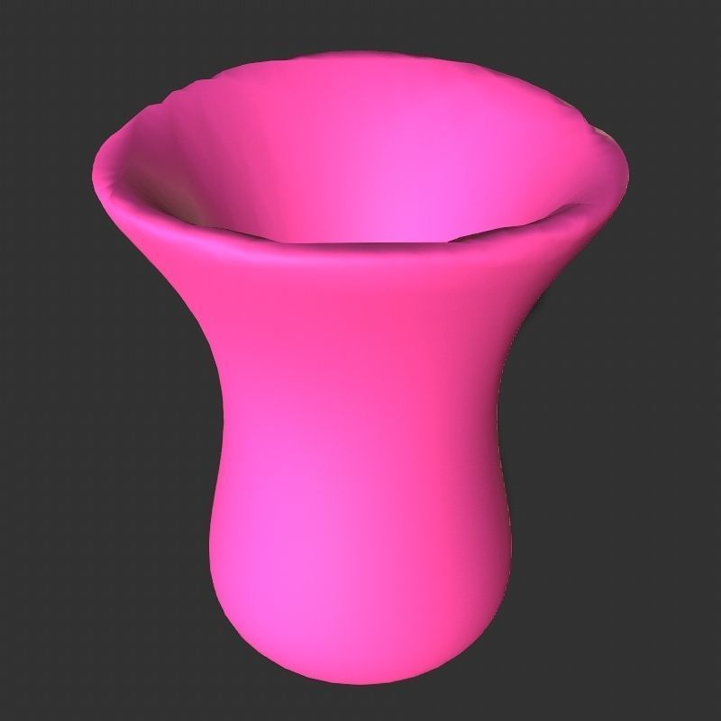 Low poly flowers collection mushroom Low-poly 3D model_12