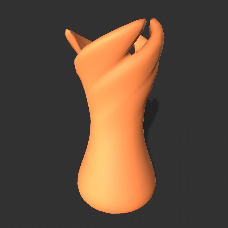 Low poly flowers collection mushroom Low-poly 3D model_30