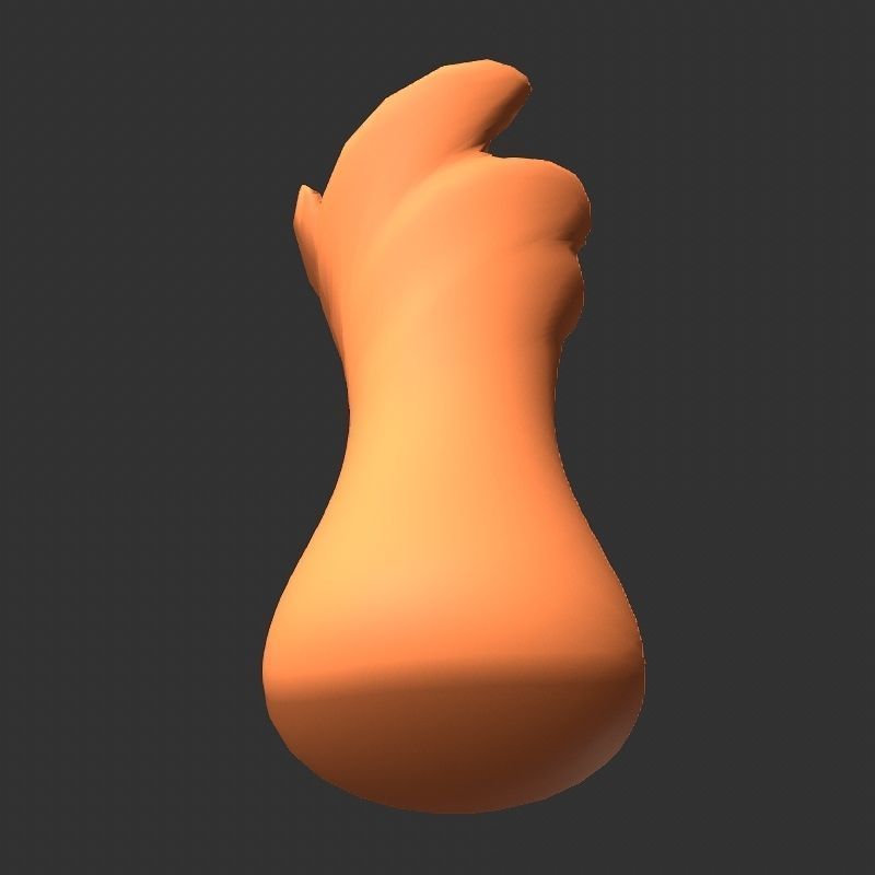 Low poly flowers collection mushroom Low-poly 3D model_31