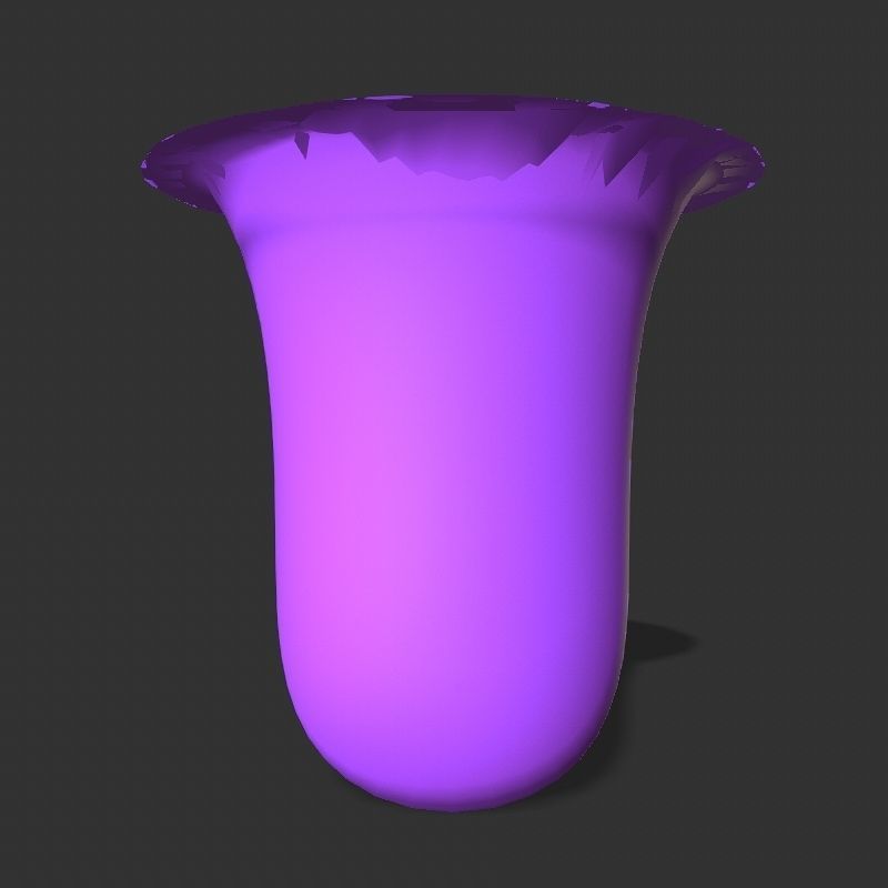 Low poly flowers collection mushroom Low-poly 3D model_51